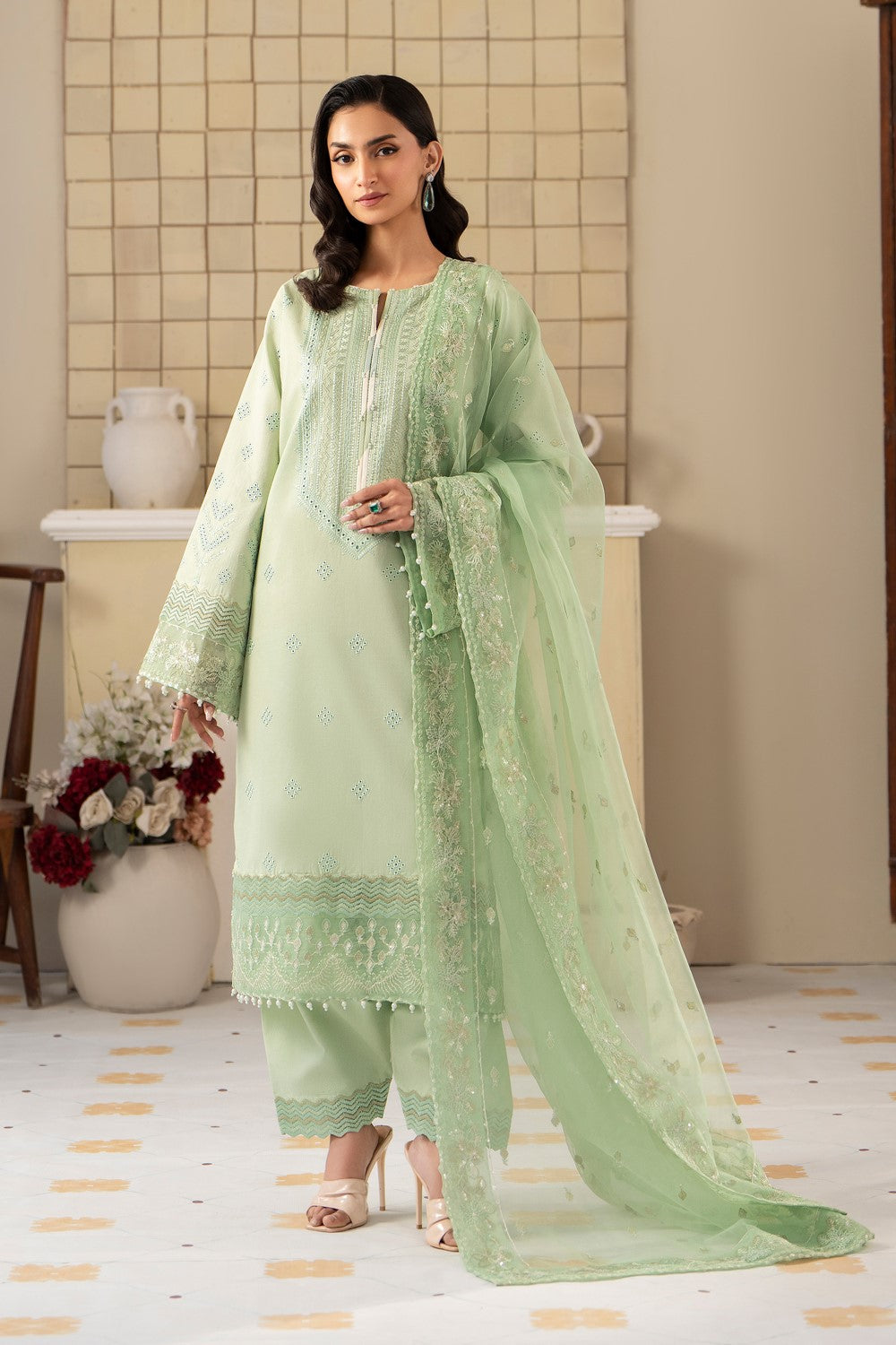 Maryum N Maria | Luxury Lawn 25 | AZAL - MS50116 - House Of Anaya