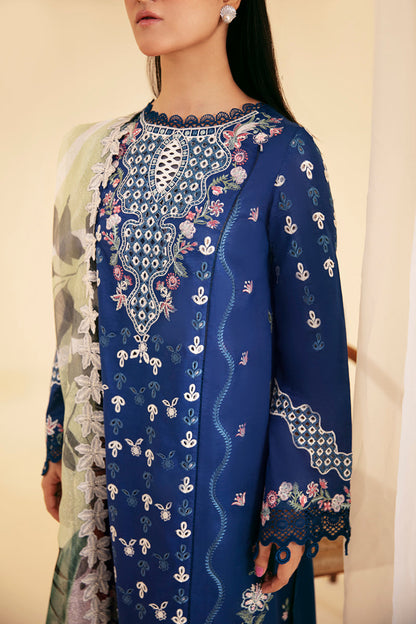 Qalamkar | Qlinekari Luxury Lawn | SQ-08 ZEL - House Of Anaya