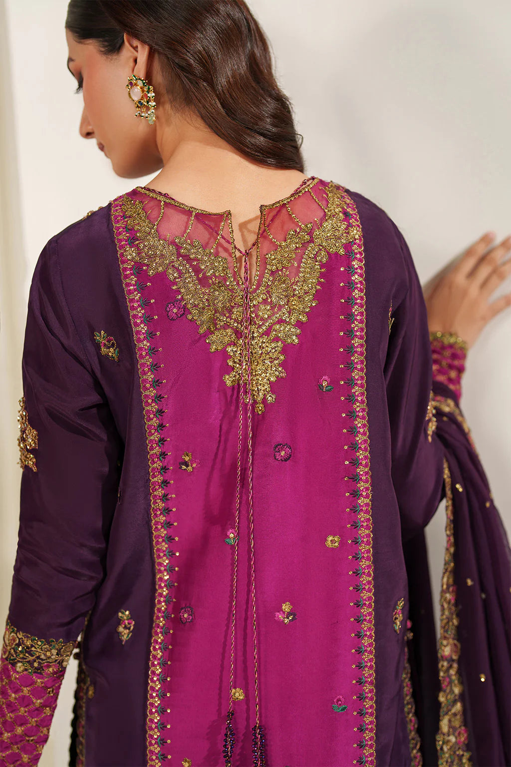Iznik | Festive Formals | UE-611 Embroidered Ramen Silk