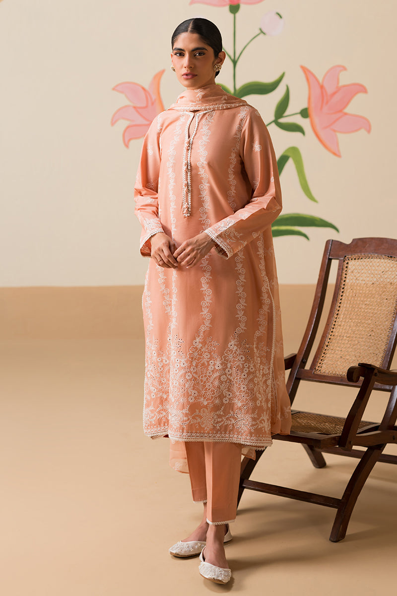 Cross Stitch | Chikankari Lawn Collection | P-03 - House Of Anaya