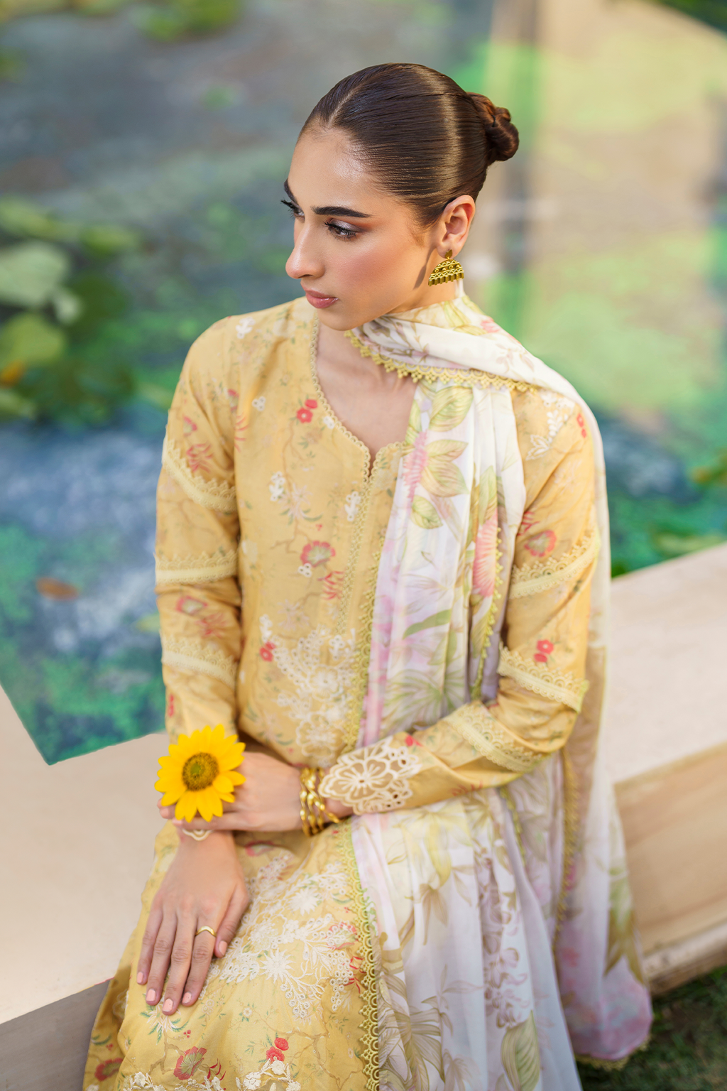 Iznik | Festive lawn 24 | SFL-09 - House Of Anaya