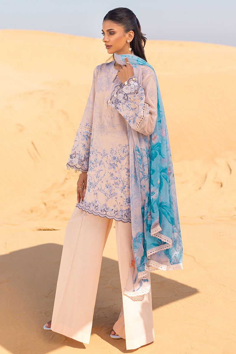Cross Stitch | Eid Lawn 24 | PEACH - House Of Anaya