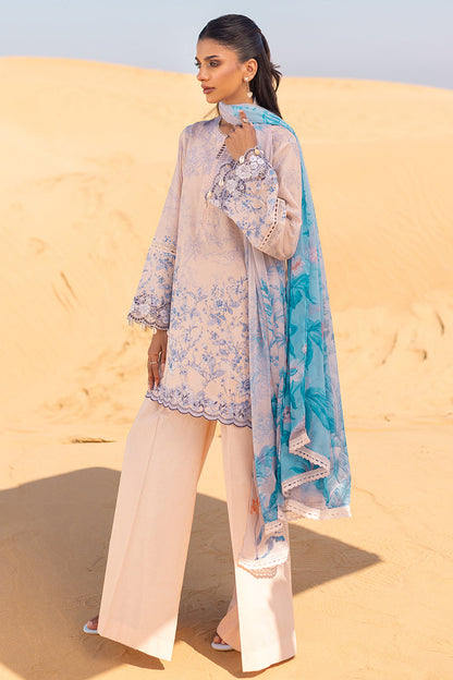Cross Stitch | Eid Lawn 24 | PEACH - House Of Anaya
