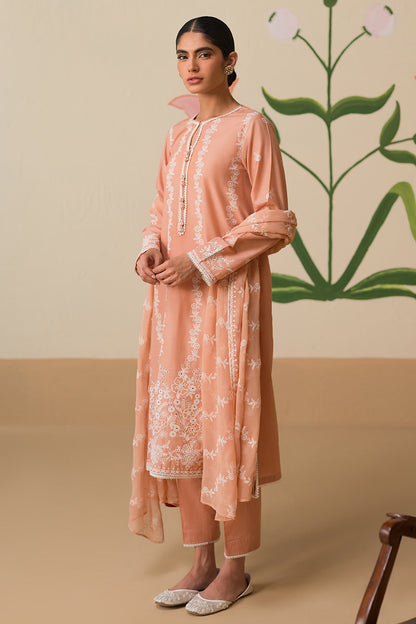 Cross Stitch | Chikankari Lawn Collection | P-03 - House Of Anaya