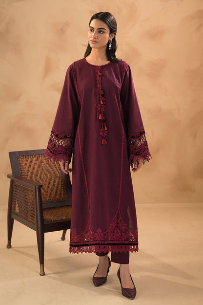 BAROQUE-EMBROIDERED SLUB KHADDAR UF-477 - Riwayat-e-khas