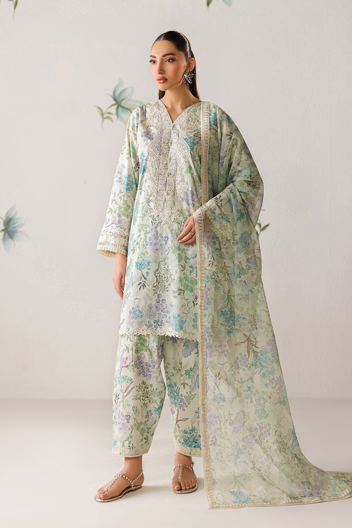 Baroque | Embroidered Lawn | SF-4417