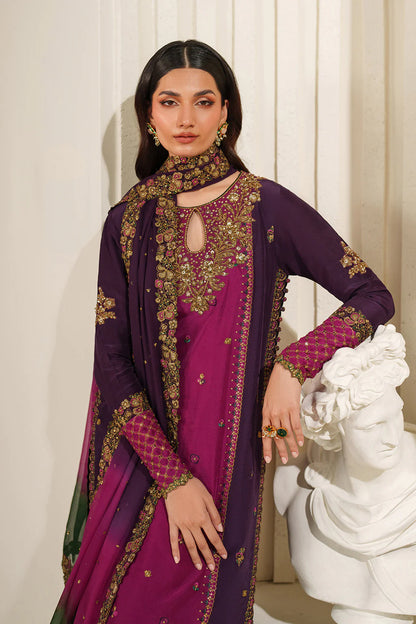 Iznik | Festive Formals | UE-611 Embroidered Ramen Silk