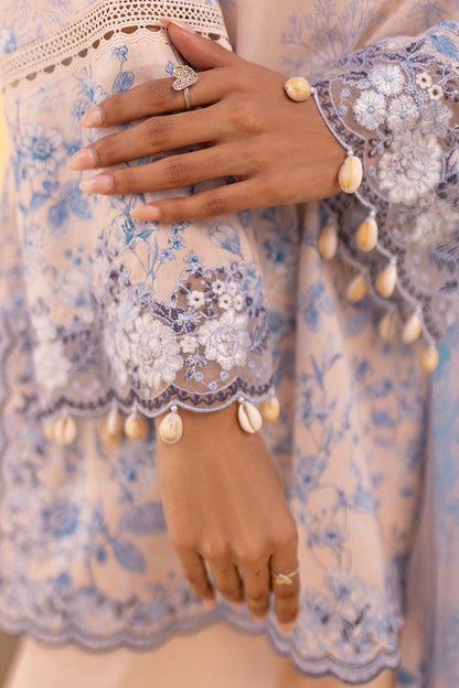 Cross Stitch | Eid Lawn 24 | PEACH - House Of Anaya