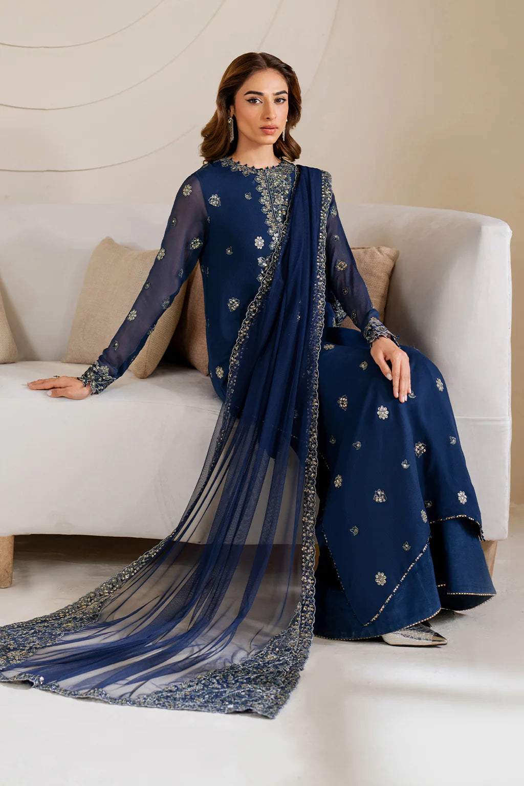 Iznik | Chinon Chiffon | CC-60 Embroidered Net