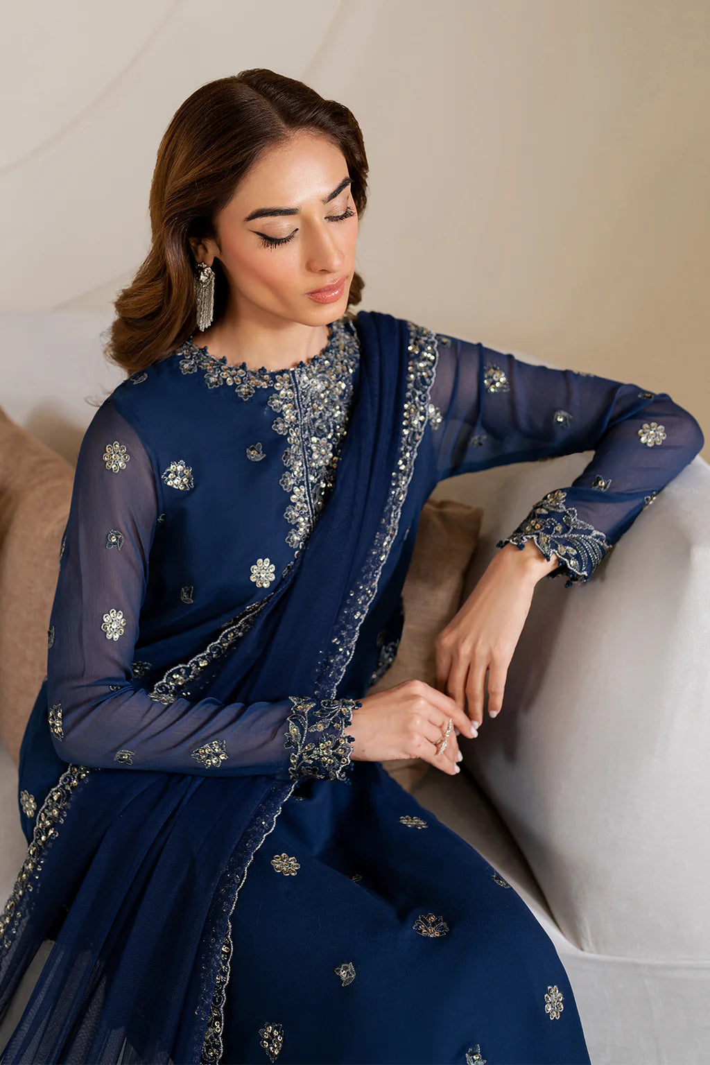 Iznik | Chinon Chiffon | CC-60 Embroidered Net