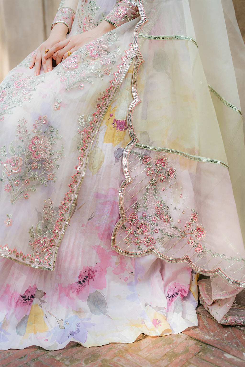 Iznik | Exclusive Formals | UE-320 Printed Raw Silk