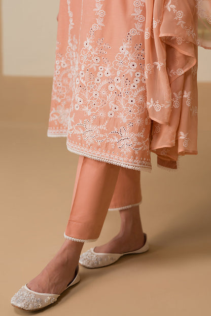 Cross Stitch | Chikankari Lawn Collection | P-03 - House Of Anaya