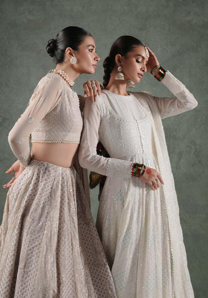 Zarqash | Lakhnawi Festive Chiffon 24 |  ZQL 006B JAHANARA