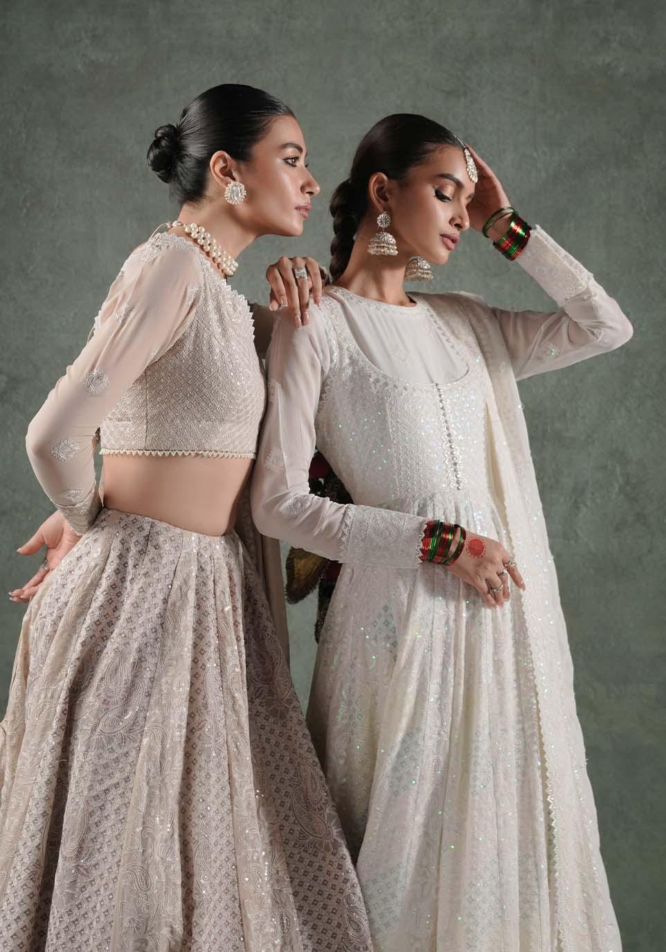 Zarqash | Lakhnawi Festive Chiffon 24 |  ZQL 006A MAYA