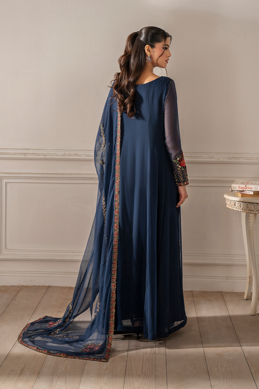 Iznik I Festive Formal I UE-412 Embroidered Chiffon