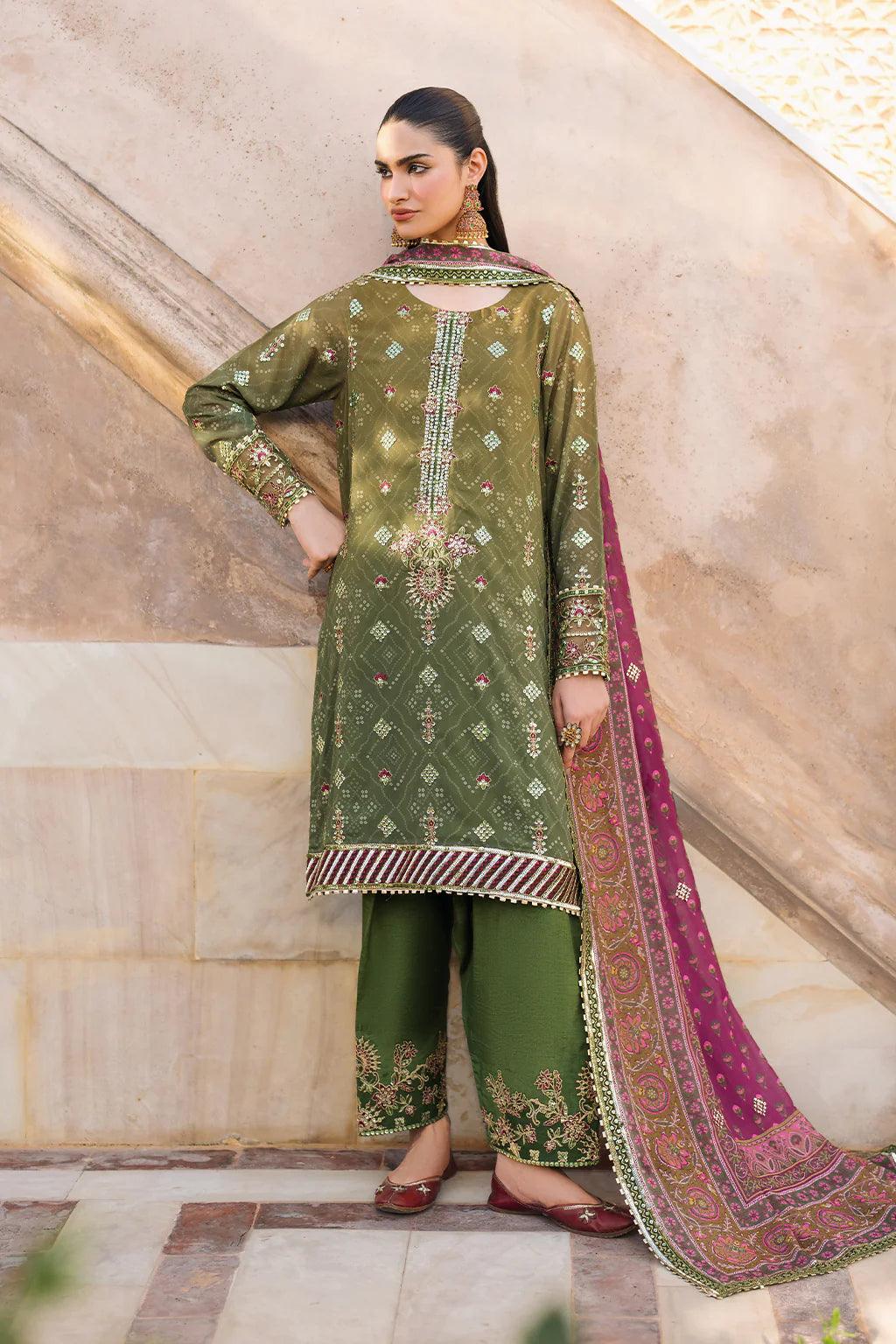 Iznik | Bandhani | UE-329 Embroidered Chiffon