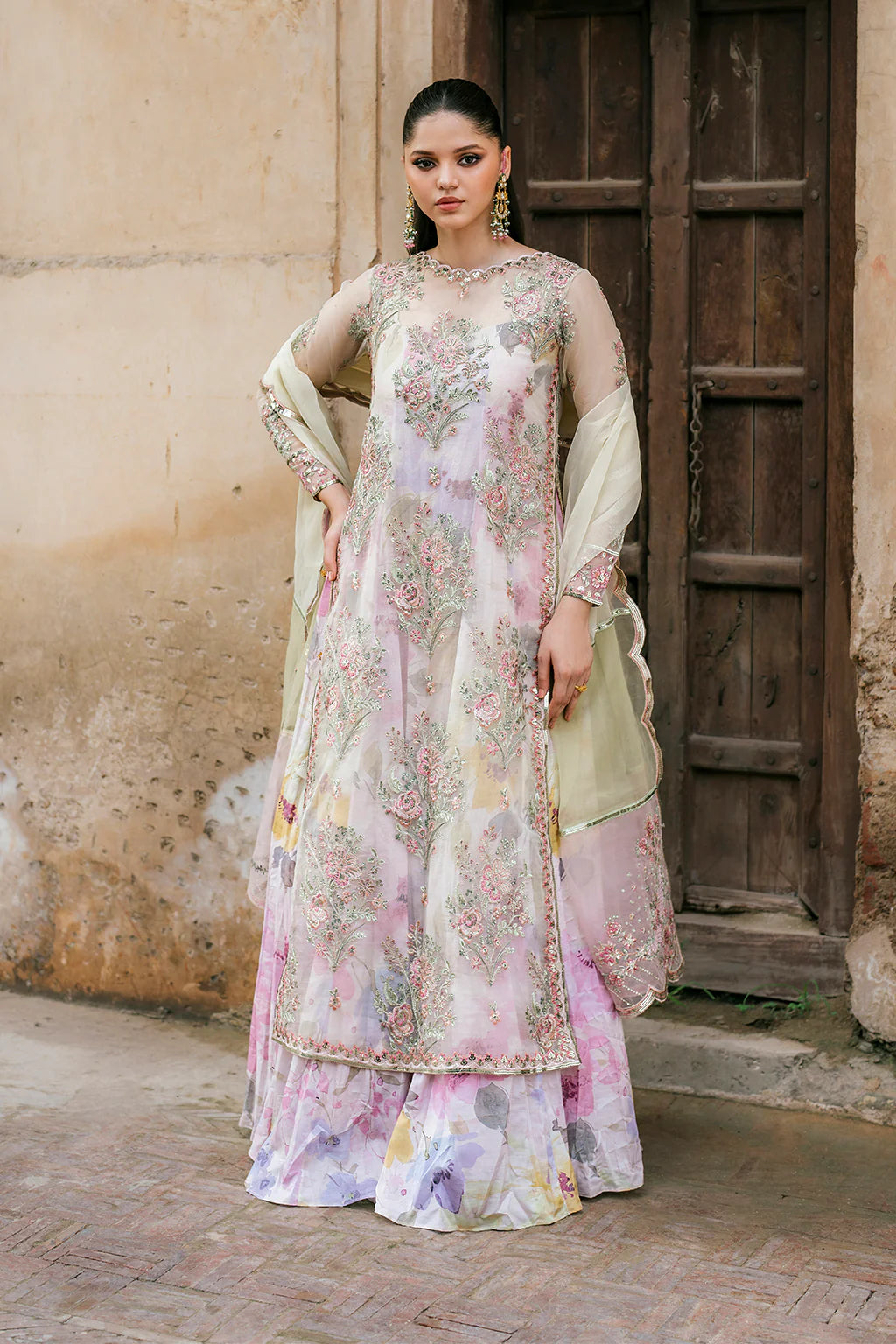 Iznik | Exclusive Formals | UE-320 Printed Raw Silk