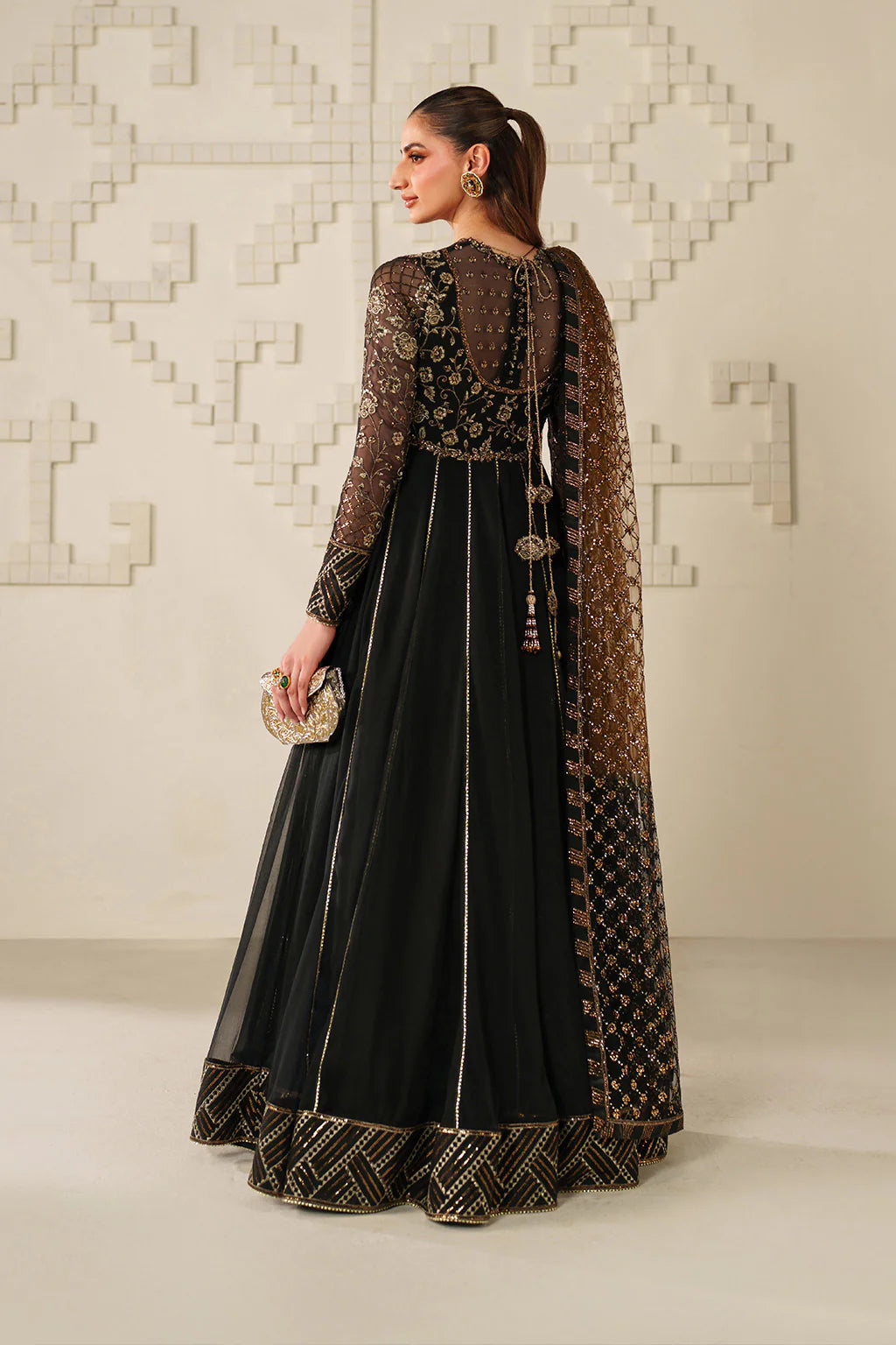Iznik | Festive Formals | UE-621 Embroidered Chiffon
