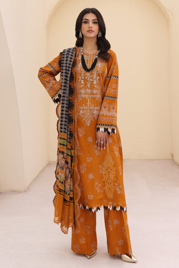 Charizma | Naranji Embroidered Lawn 24 | CN4-001 - House of Zarish
