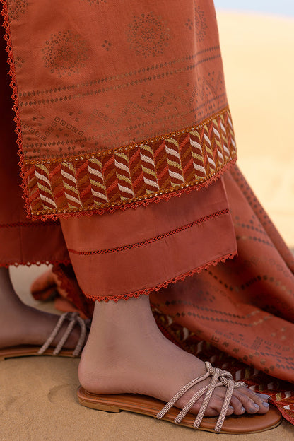 Cross Stitch | Eid Lawn 24 | RUSSET DUSK - House Of Anaya