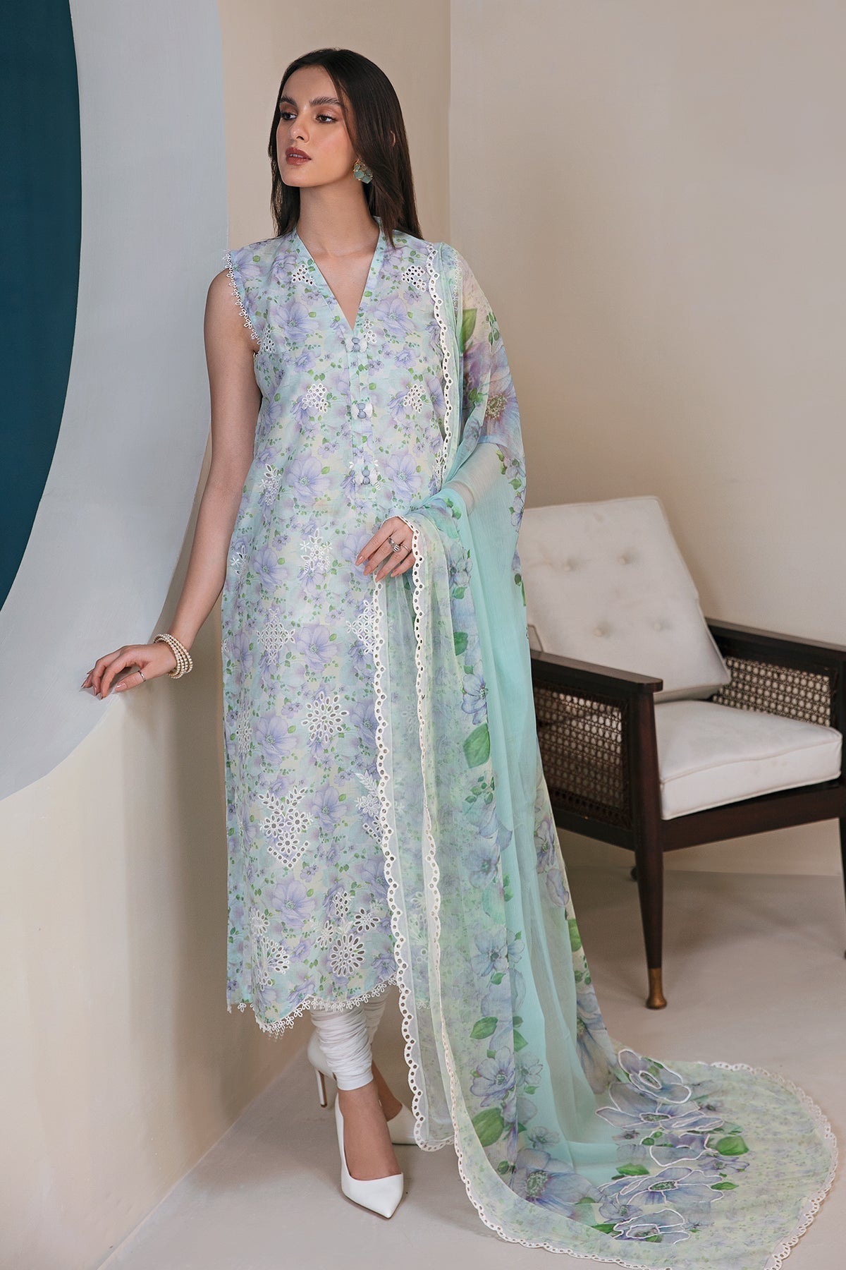 Baroque | Embroidered Lawn | SF-357