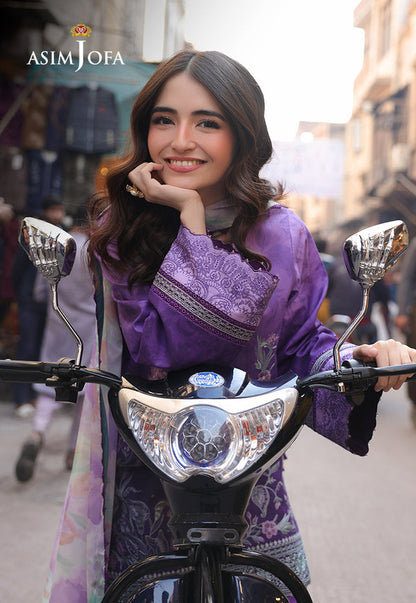 Asim Jofa | Summer Rhapsody | AJUBU-07 Embroidered Lawn