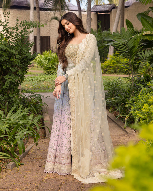 Faiza Saqlain | Zinnia Lawn 25 | Freesia - House Of Anaya