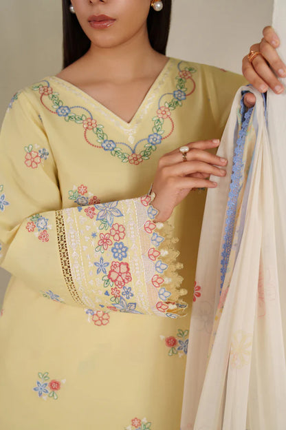 Farasha | Summer Weaves Embroidered lawn'26 | Mellow Canvas