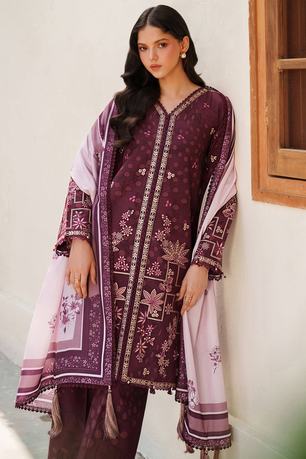 Farasha | Meline Premium Viscose 25 | Mauve Cream