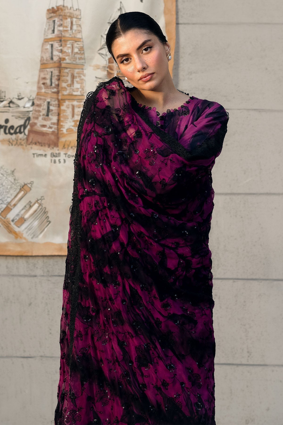 Nureh | Glam Girl Lawn | GL-23 - House Of Anaya