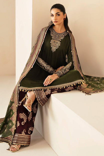 JAZMIN__Embroidered Velvet Formal VF-2029 - House Of Anaya