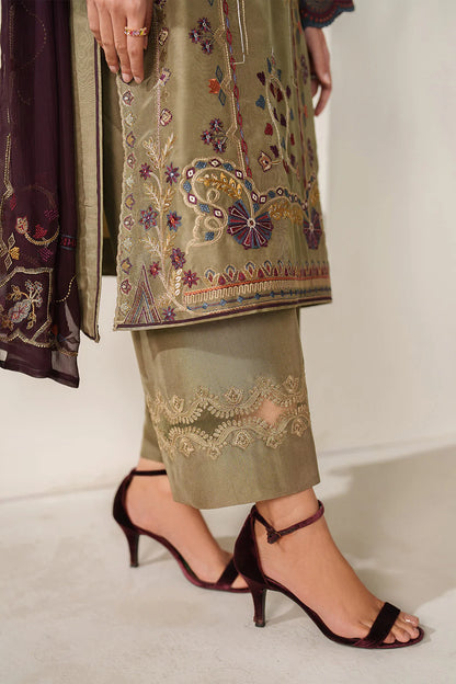 Iznik | Festive Formals | UE-614 Embroidered Ramen Silk