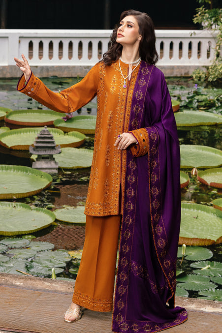Naqshi | Nuri Khaddar Velvet Marina | Duraab