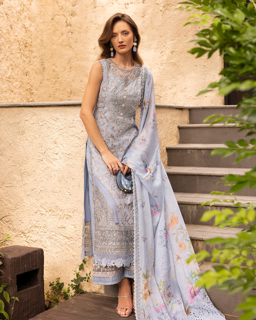 Faiza Saqlain | Zinnia Lawn 25 | Liana - House Of Anaya