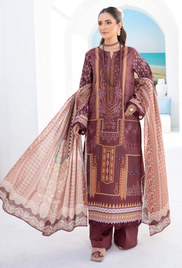 Humdum | Saira Bano Lawn 24 | D07 - House Of Anaya