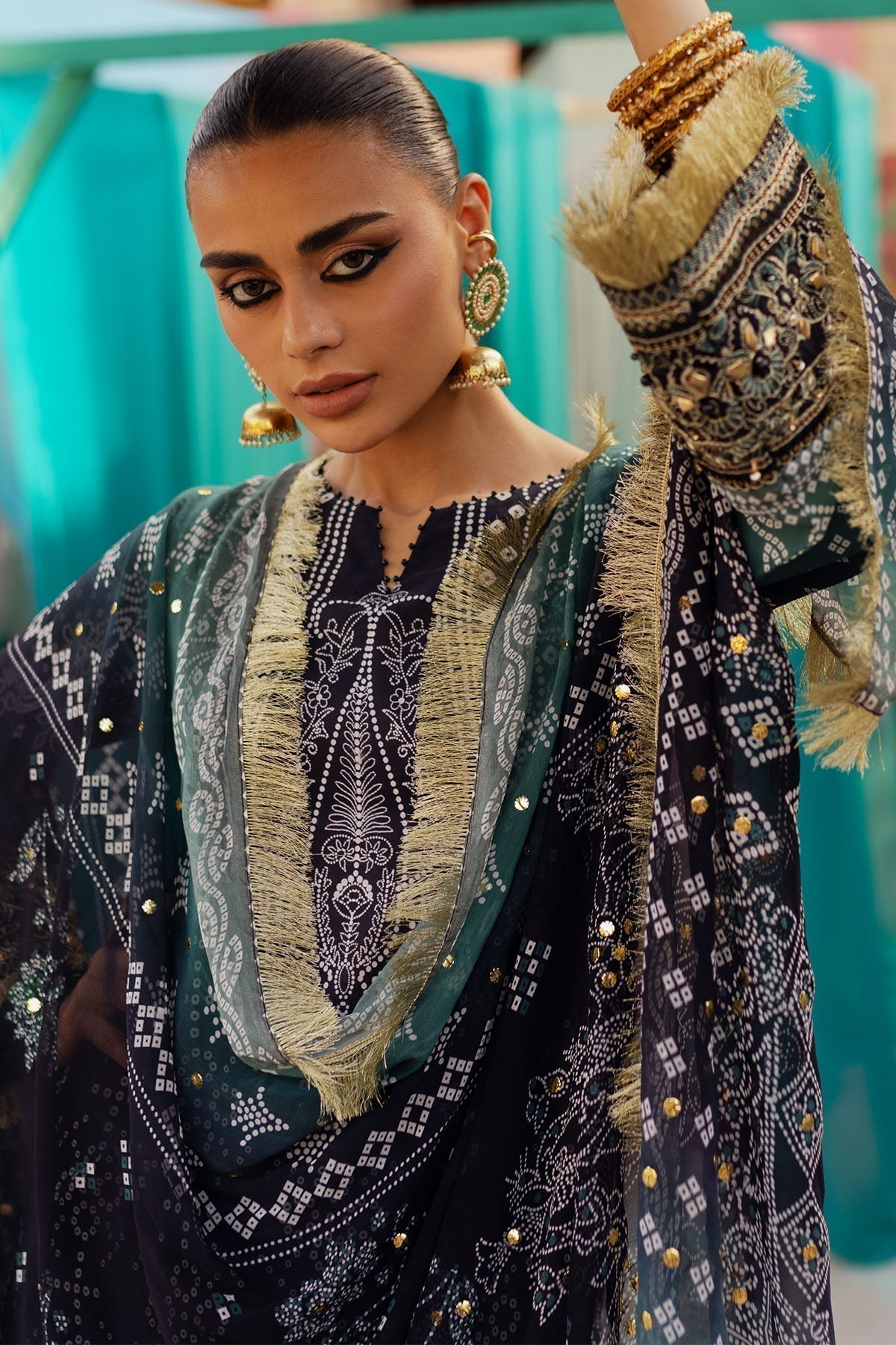 Nureh | Bazaar Lawn | NS-129 - House Of Anaya