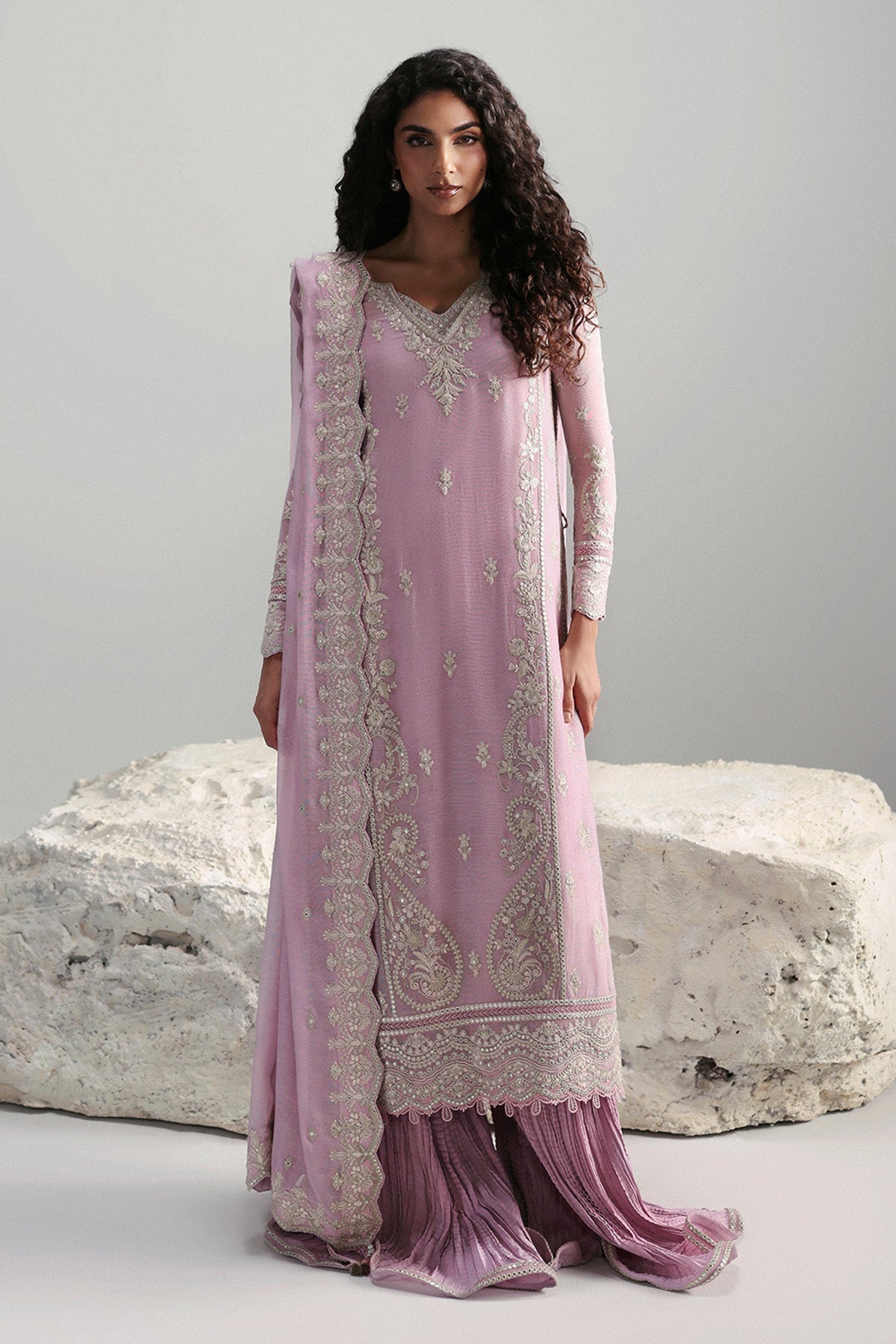 Afrozeh | Slate Ready to Wear | Elowen
