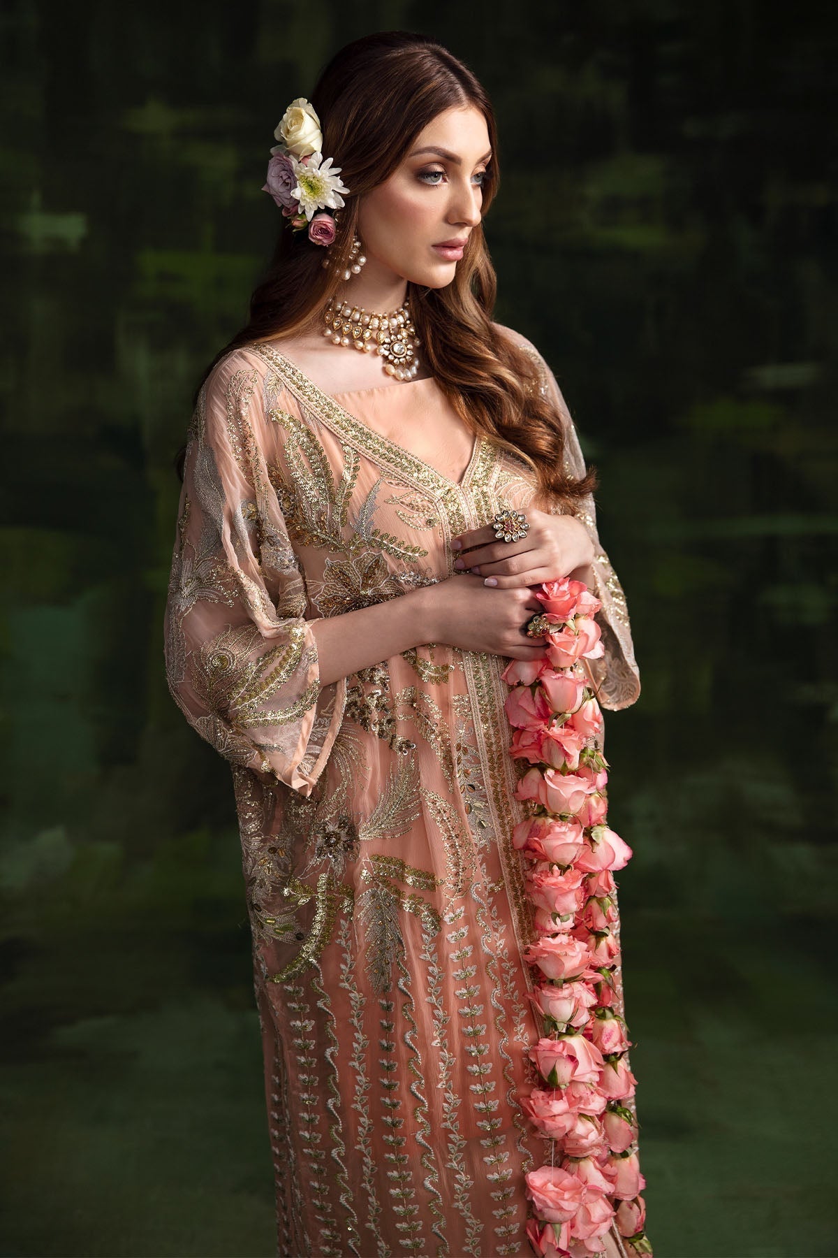 Nureh | Luxury Pret Formals | SHEER PINK