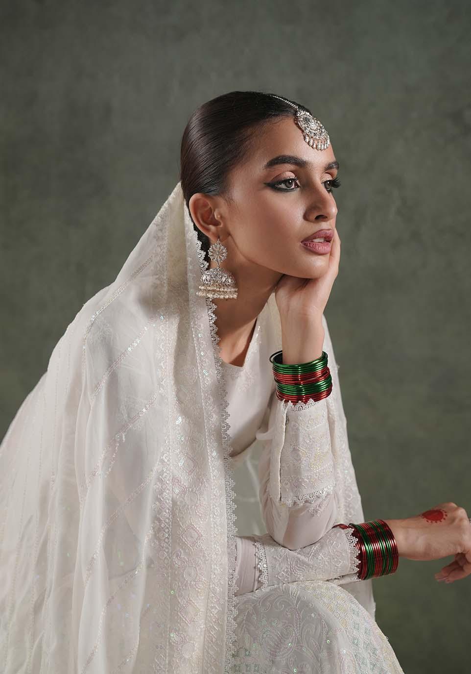 Zarqash | Lakhnawi Festive Chiffon 24 |  ZQL 006A MAYA