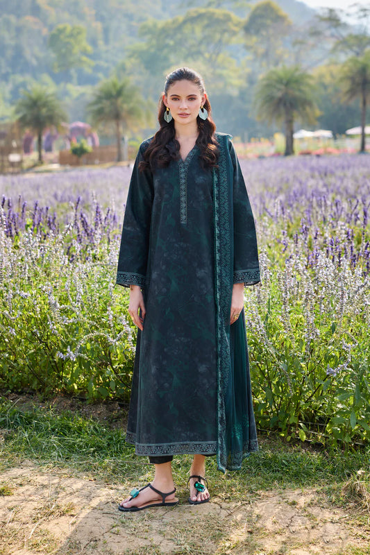 Farasha | Printed Essentials’26 | Teal Aura