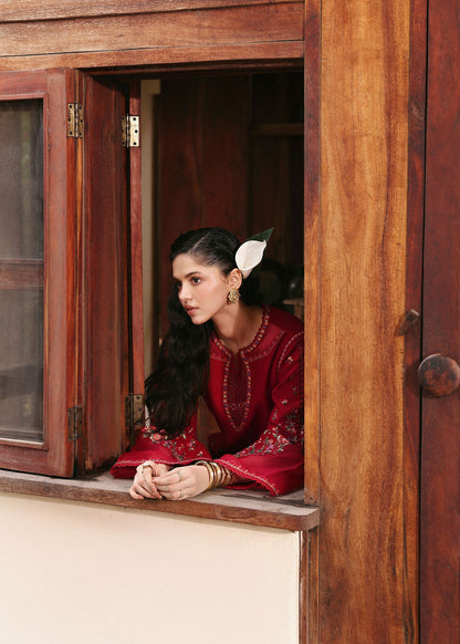 Hussain Rehar | Eid Pret SS 26 | Scarlet