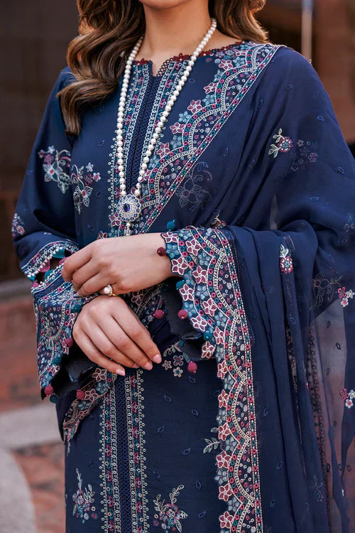 Farasha | Kaavish Lawn 24 | DEEP SAPPHIRE - House Of Anaya