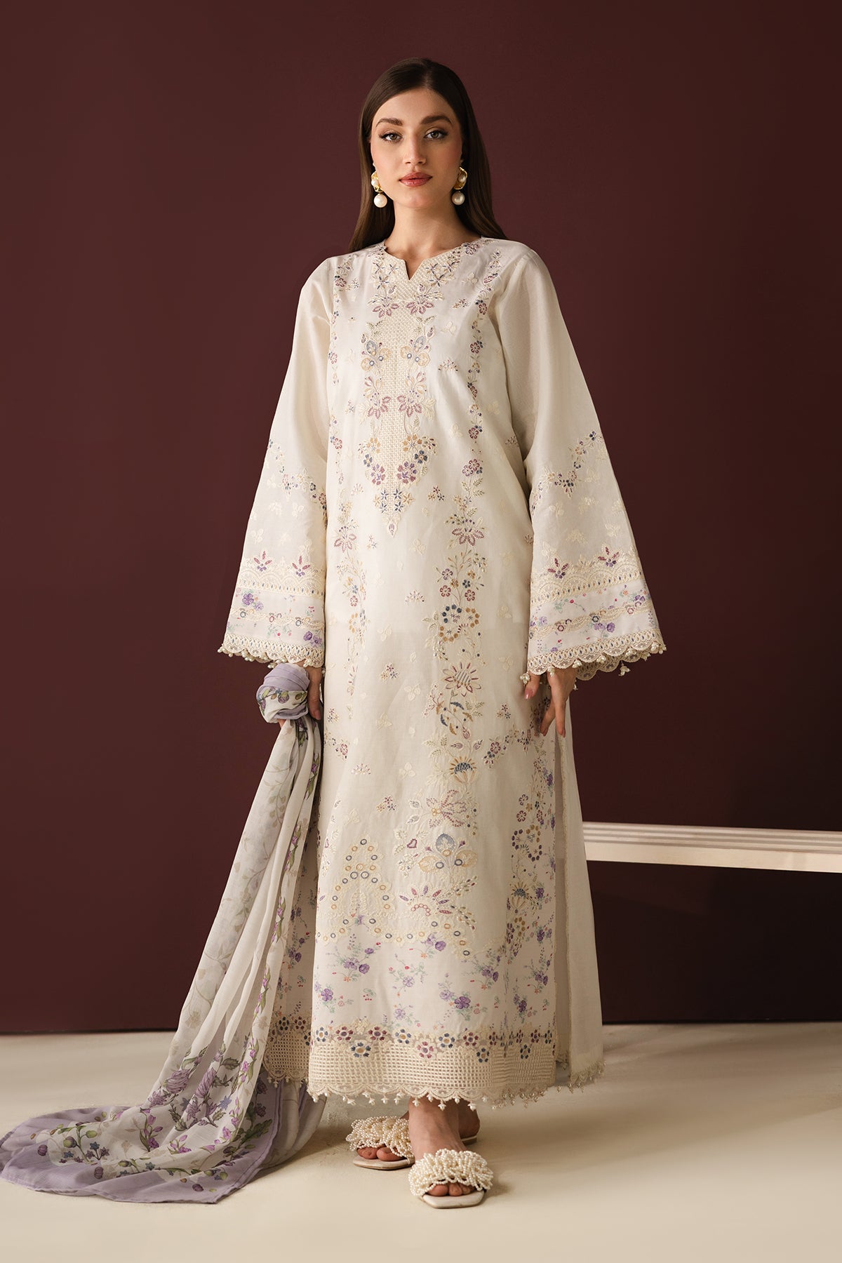 Baroque | Embroidered Lawn | SF-4433