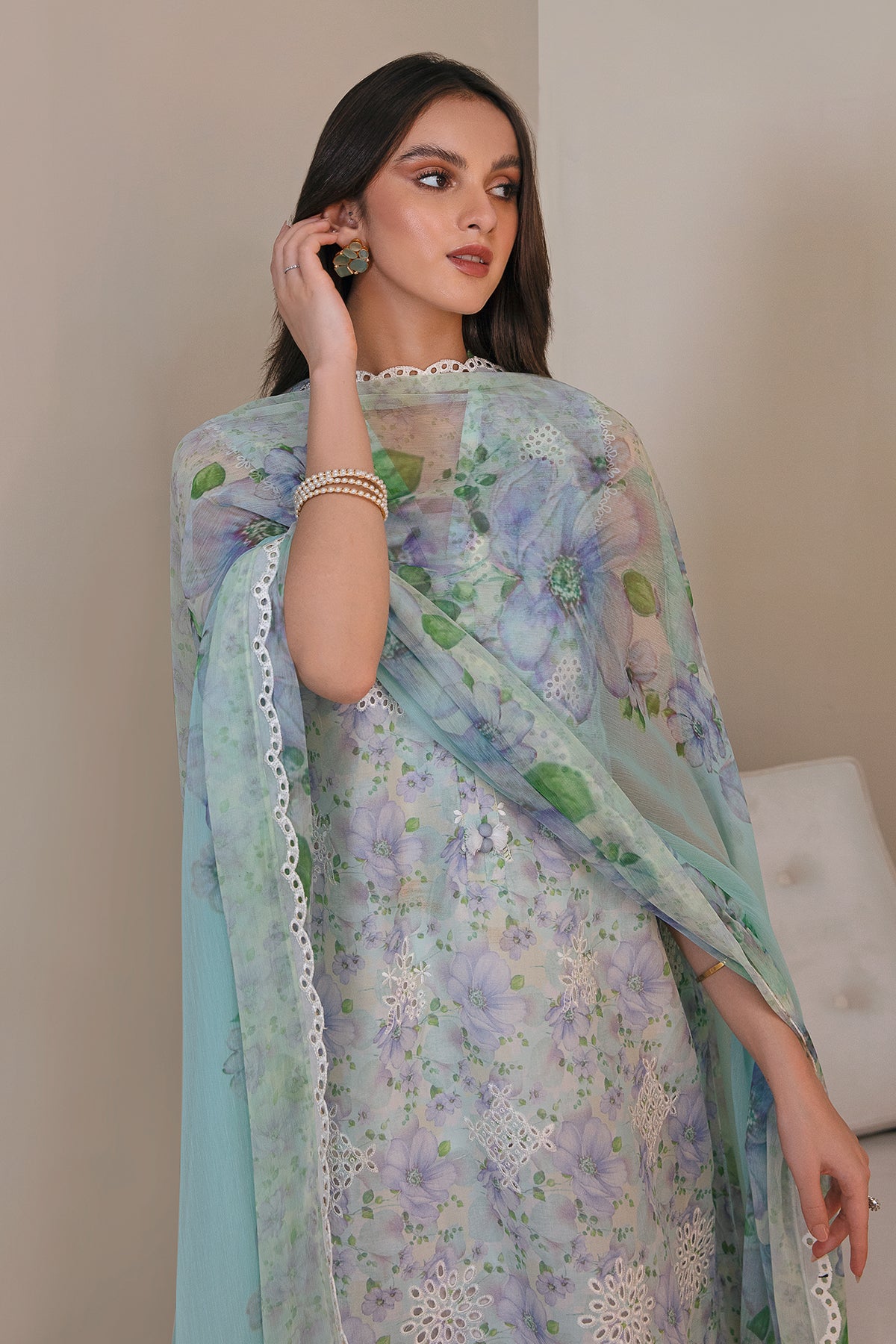 Baroque | Embroidered Lawn | SF-357