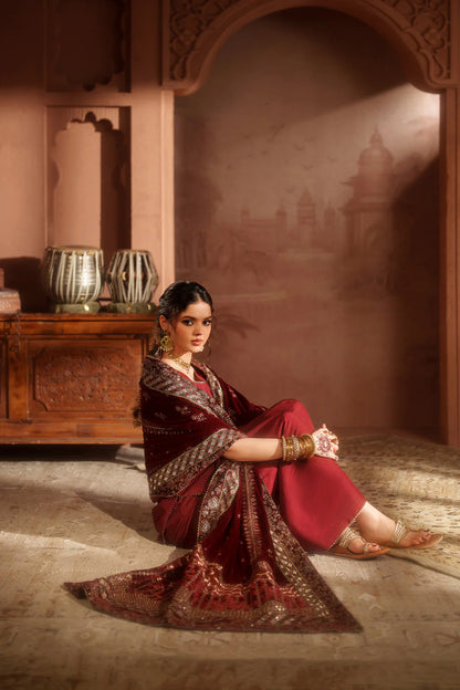 IZNIK | Raagni Velvet Formals | IV-56 Embroidered Velvet