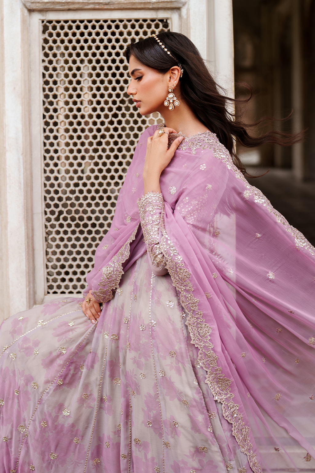 Iznik | Festive Formal | UE-555 Printed Chiffon