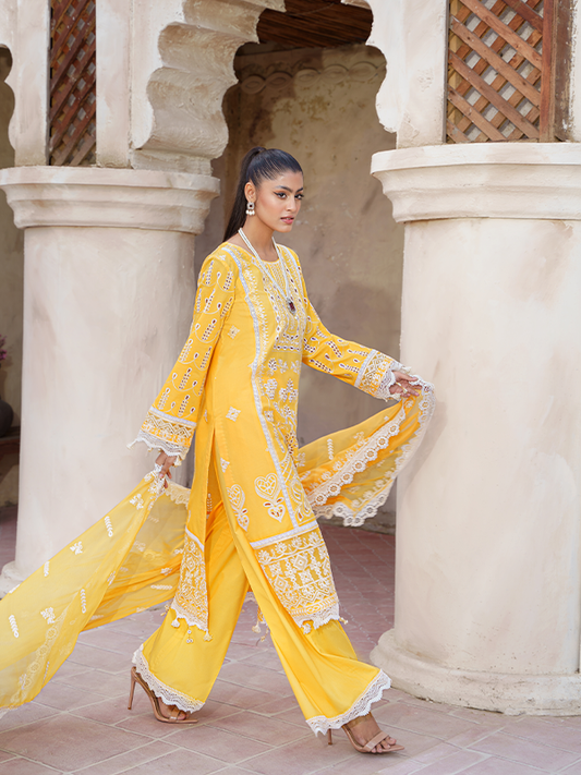 Zebtan | Zeenat Luxury Lawn Eid Collection | ZL 08 - House Of Anaya