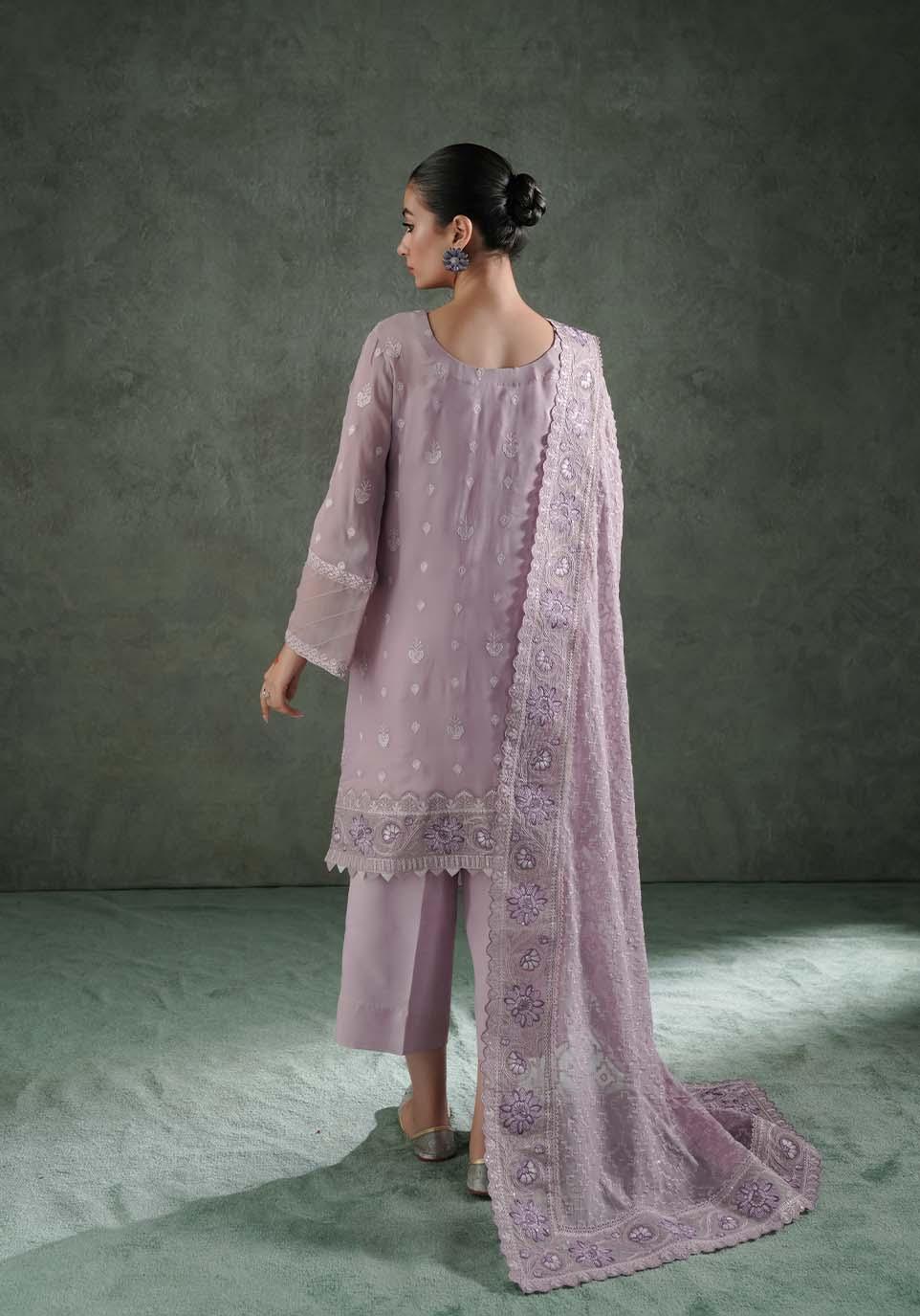 Zarqash | Lakhnawi Festive Chiffon 24 |  ZQL 007B AIZA