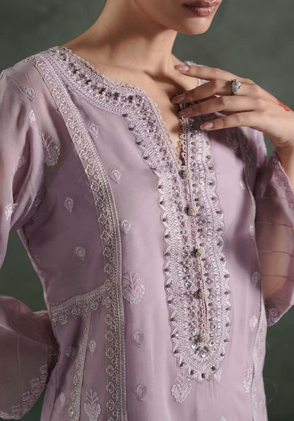 Zarqash | Lakhnawi Festive Chiffon 24 |  ZQL 007B AIZA