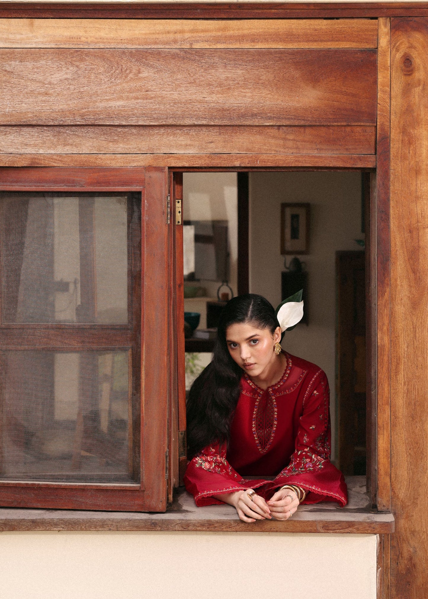 Hussain Rehar | Eid Pret SS 26 | Scarlet